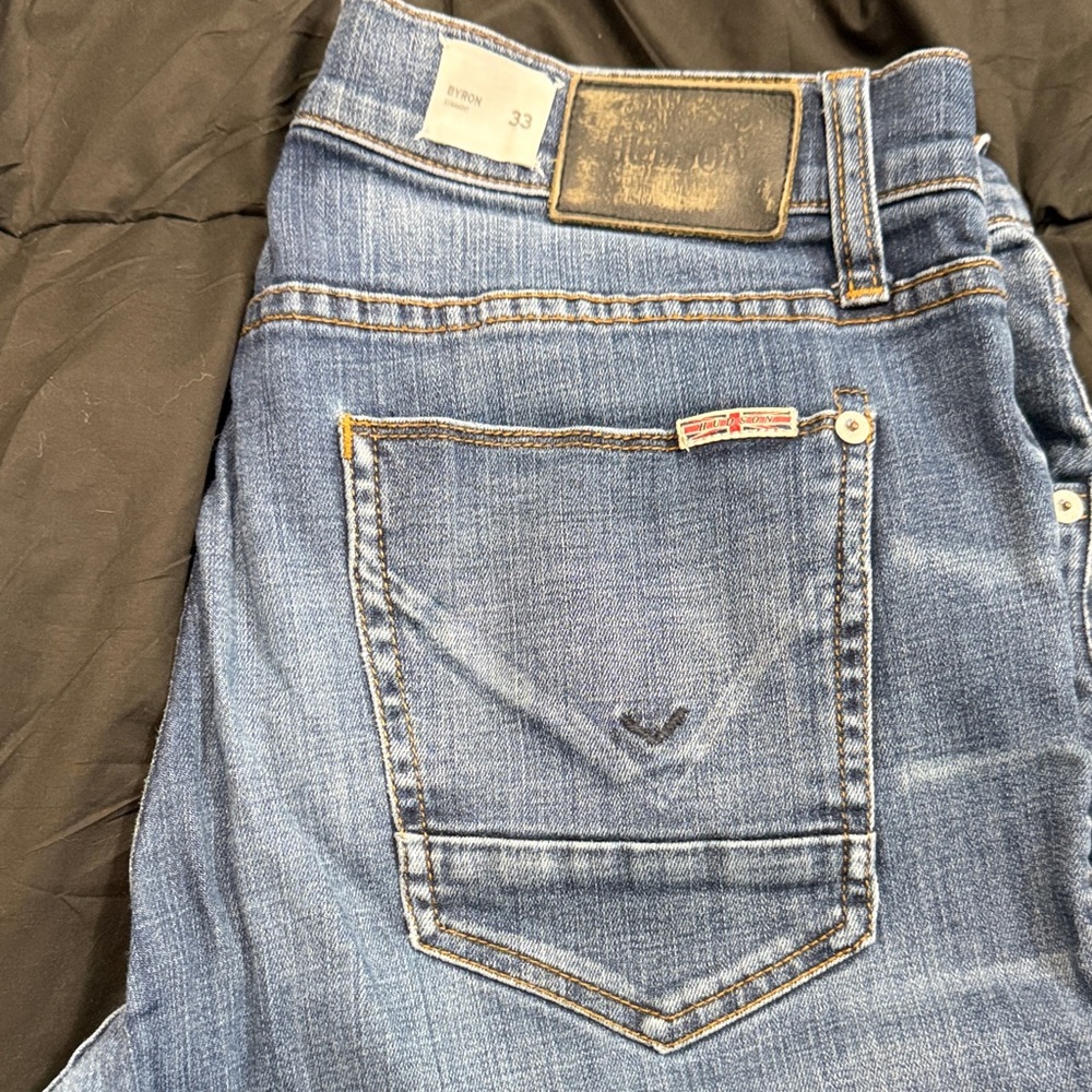Hudson Jeans (Byron) Men's Straight Denim in Classic Blue - Picture 2 of 6
